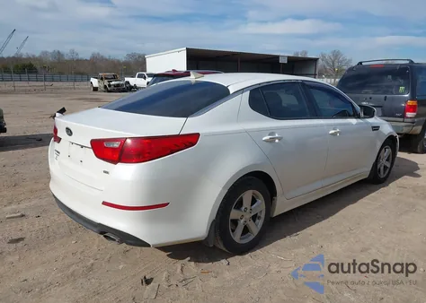 2015 Kia Optima Lx из США, поврежденный, VIN KNAGM4A78F5529968